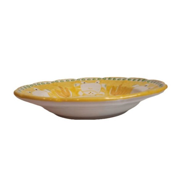 Vietri Shallow 9" Bowl - YELLOW CRAB/GRANCHIO (New - Made in Italy) Campagna