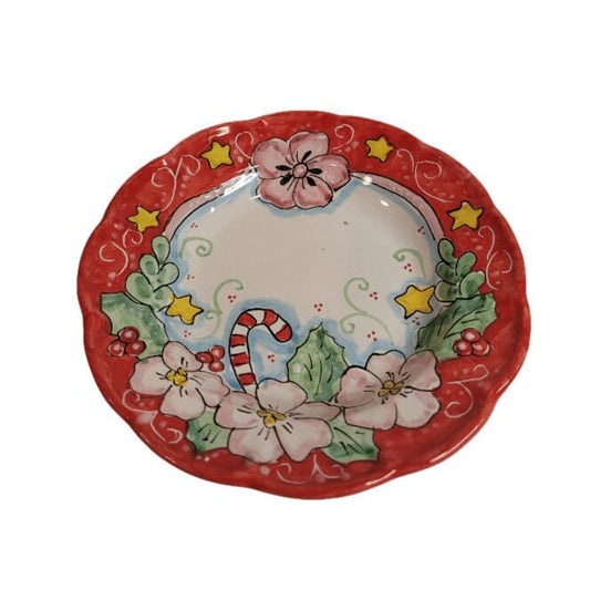 CANDY CANE- Christmas Vietri Dinner Plate Collection